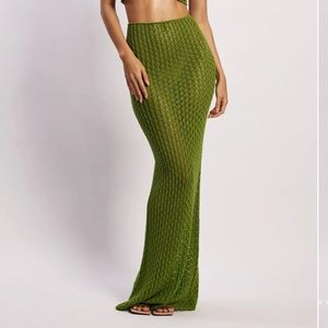 Meshki Crochet Maxi Skirt